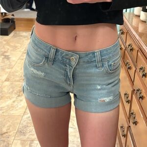 Hollister Low Rise Micro Jean Shorts